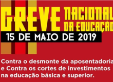 Ceará: Trabalhadores da educação param dia 15 de maio contra cortes de verbas