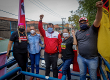 Servidores de Fortaleza protestam em frente à Câmara contra reforma da Previdência