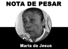 Nota de pesar pelo falecimento de Maria de Jesus