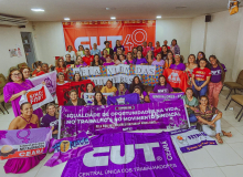 Agosto lilás: Trabalhadoras CUTistas debatem sobre violência contra a mulher