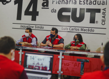 Abertura da 14ª Plenária destaca protagonismo da CUT-CE nas lutas por democracia