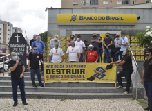 Bancários do Ceará fazem novo protesto contra reestruturação do BB