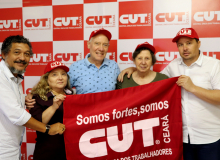 Delegação belga visita CUT Ceará para troca de experiências