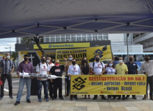 Bancários do Ceará protestam contra reestruturação do BB