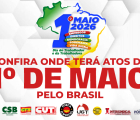 Atos do 1º de Maio mobilizam o país pelo fim da escala 6x1. Confira os locais