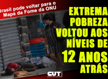 “A extrema pobreza voltou aos níveis de 12 anos atrás”