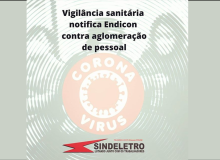 Vigilância sanitária notifica Endicon contra aglomeração de pessoal