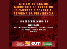 CUT Ceará convoca para Ato em Defesa da Previdência e da Seguridade Social