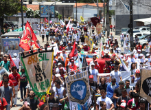 Fortaleza: Trabalhadores vão às ruas em defesa da educação e soberania nacional